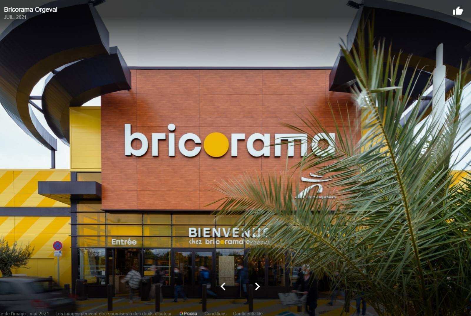 Bricolage, rénovation de l'habitat et produits liés à la terrasse et au jardin ORGEVAL (78) près de Paris BRICORAMA ORGEVAL