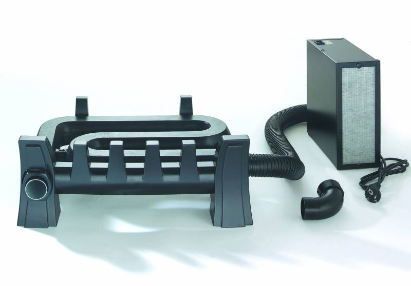 Le récupérateur de chaleur EQUATAIR sur  son support KIT DECO