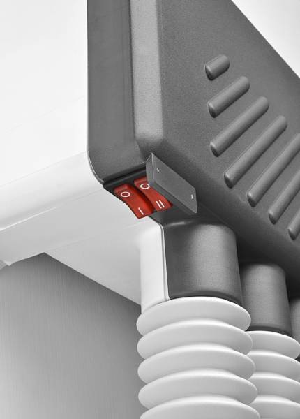 Deux interrupteurs pour le COzziMO ventilant chauffant CD0405-RE