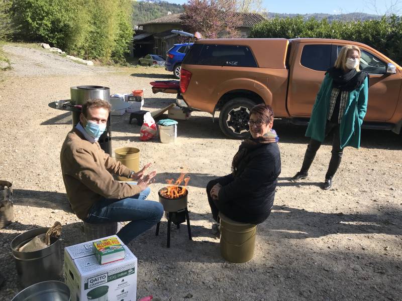En camping à St André sur Orne