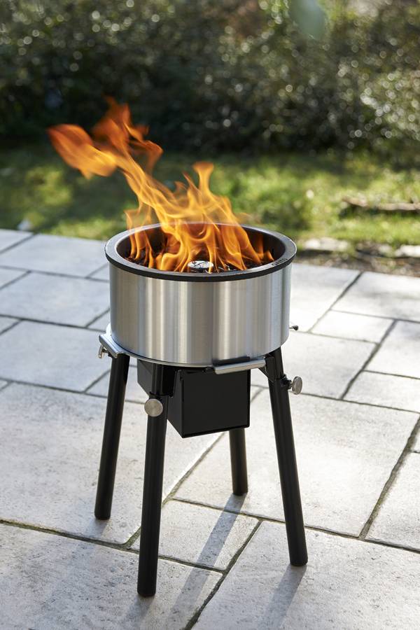 Un brasero installé en quelques minutes