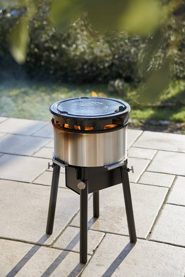 la plaque de cuisson est à 200°C  en 2 mn